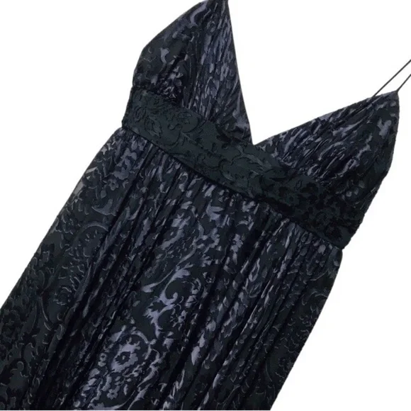 MILLY V-Neck A-Line Blue Dress - Picture 6 of 13